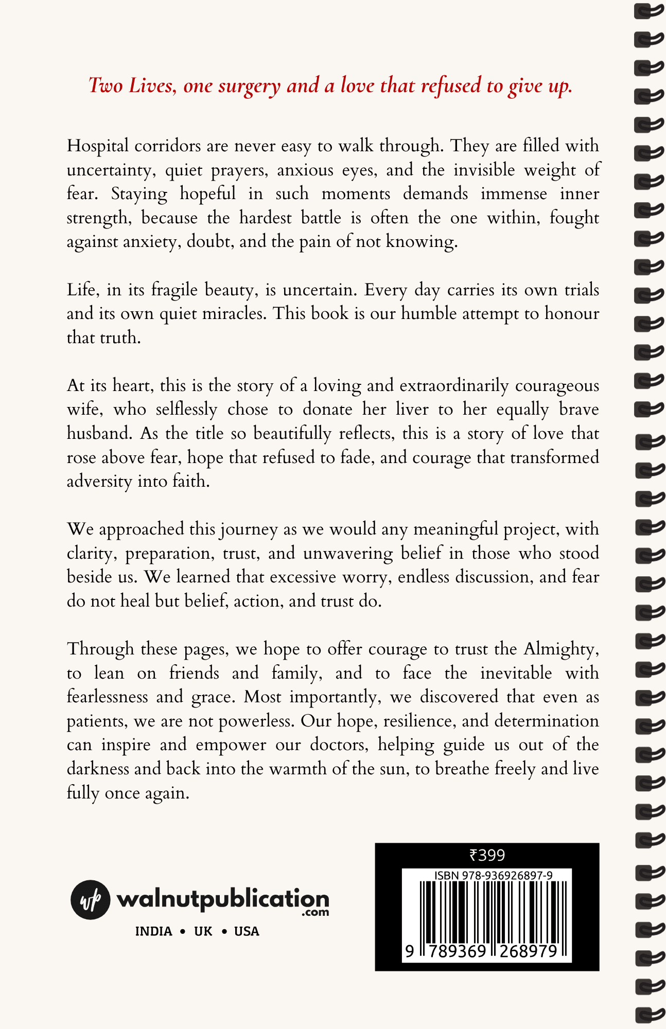 2023: A Liver Story — Book Back Cover